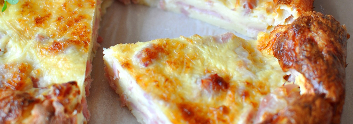 Recette - Quiche sans pâte jambon & fromage en vidéo 
