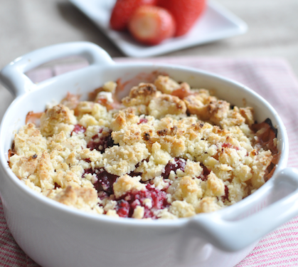 Crumble À La Rhubarbe Et Aux Fraises Envie De Bien Manger