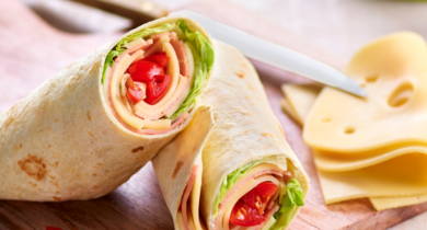 wrap au jambon et Leerdammer