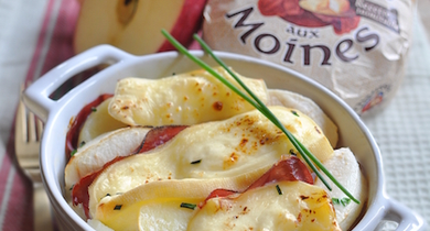 Chaussiflette aux 2 pommes et bresaola