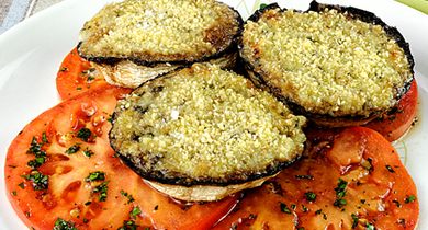 Champignons farcis au Roquefort Société