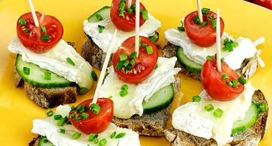 Canapés de camembert