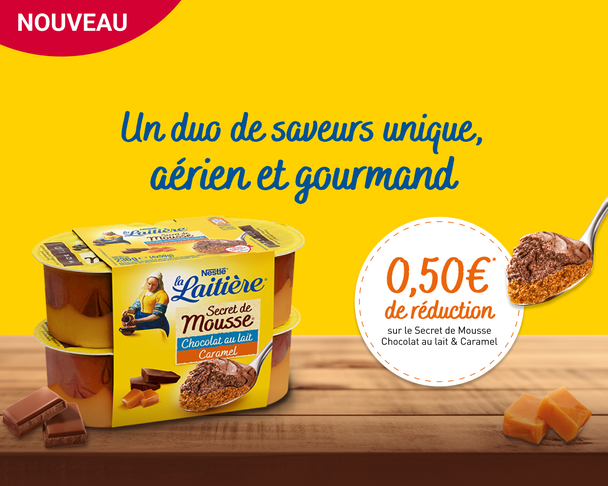 La laitière secret de mousse 0,50€ de réduction