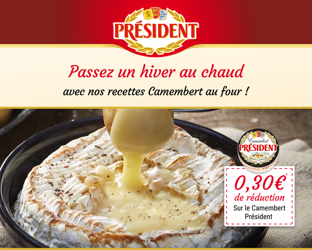 Passez un hiver au chaud avec nos recettes Camembert au four!