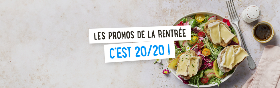 Les promos de la rentrée, c'est 20/20 !